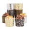 50 Pack Cupcake Liners Wrappers, Muffin Paper Baking Cup for Birthday Party, Gold and Silver Color